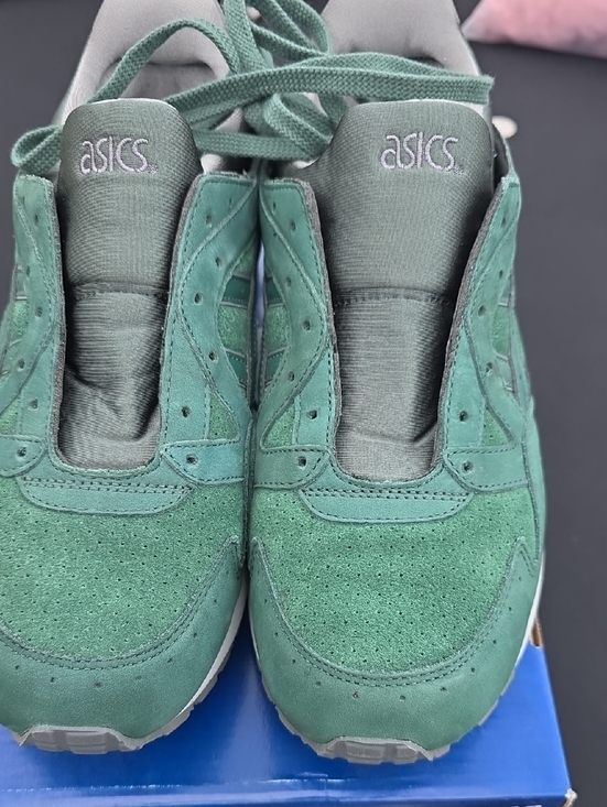 Asics Other - ASICS Green Suede Lace-Up Sneakers